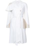 Thomas Wylde Cobra Lily Trench Coat - White