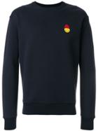 Ami Alexandre Mattiussi Sweatshirt With Patch Smiley - Blue