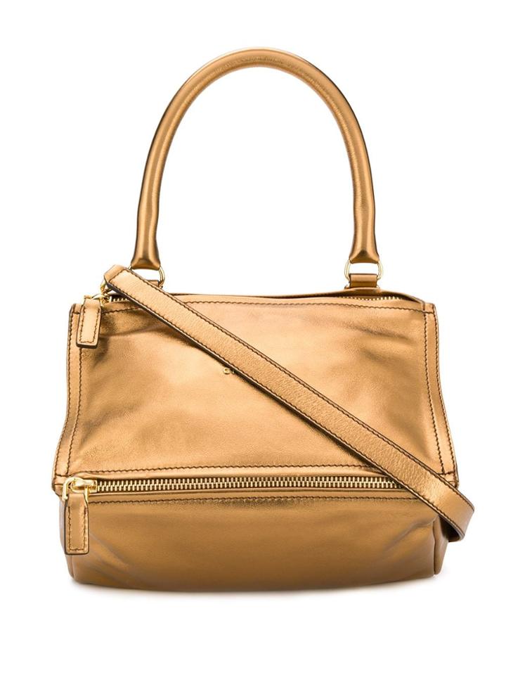 Givenchy Bronzed Cross Body Bag - Gold