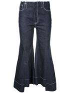 Irene - Cropped Denim Trousers - Women - Cotton - 36, Blue, Cotton