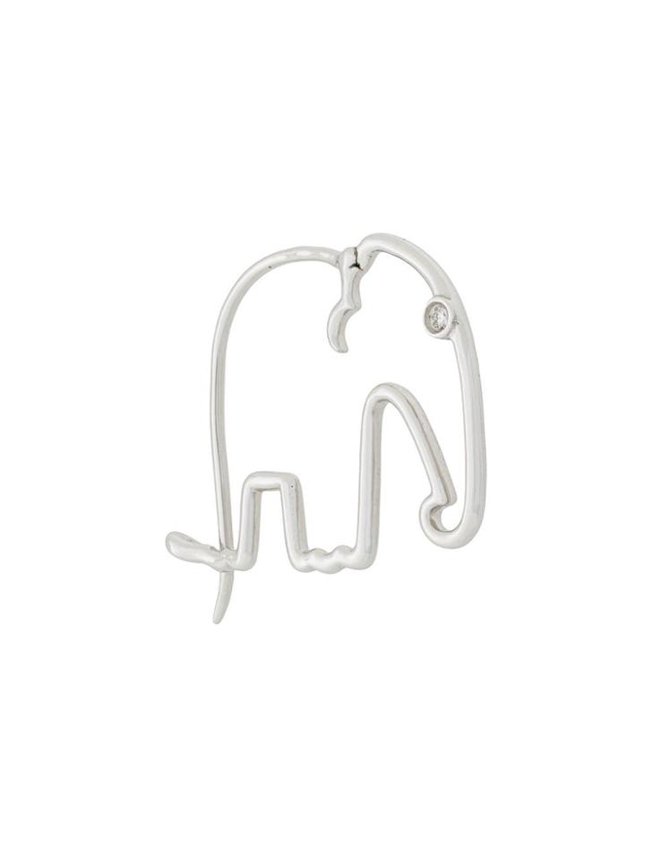 Yvonne Léon Elephant Earrings - Metallic