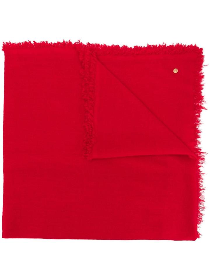 Ann Demeulemeester Camisir Fine Scarf - Red