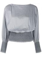 Toteme Orsaria Ruched Waist Top - Grey