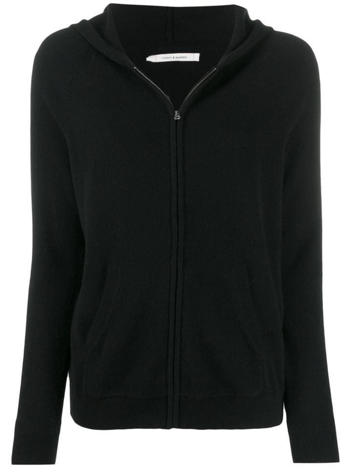 Chinti & Parker Hooded Knit Cardigan - Black