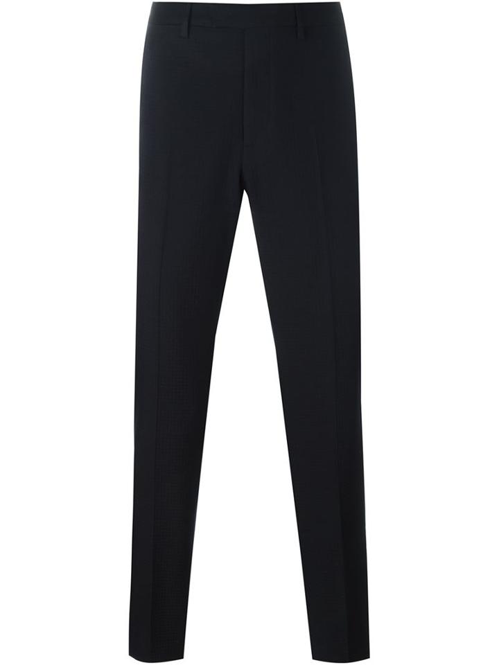 Raf Simons Tailored Trousers, Men's, Size: 52, Blue, Cotton/spandex/elastane/virgin Wool