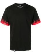 Vision Of Super Flame Cuff T-shirt - Black