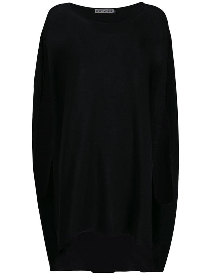 Issey Miyake Oversized Knitted Dress - Black