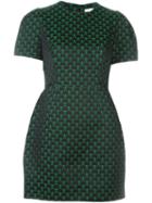 Mary Katrantzou Mini Cloud Jacquard Dress, Women's, Size: 10, Green, Viscose/polyester/silk