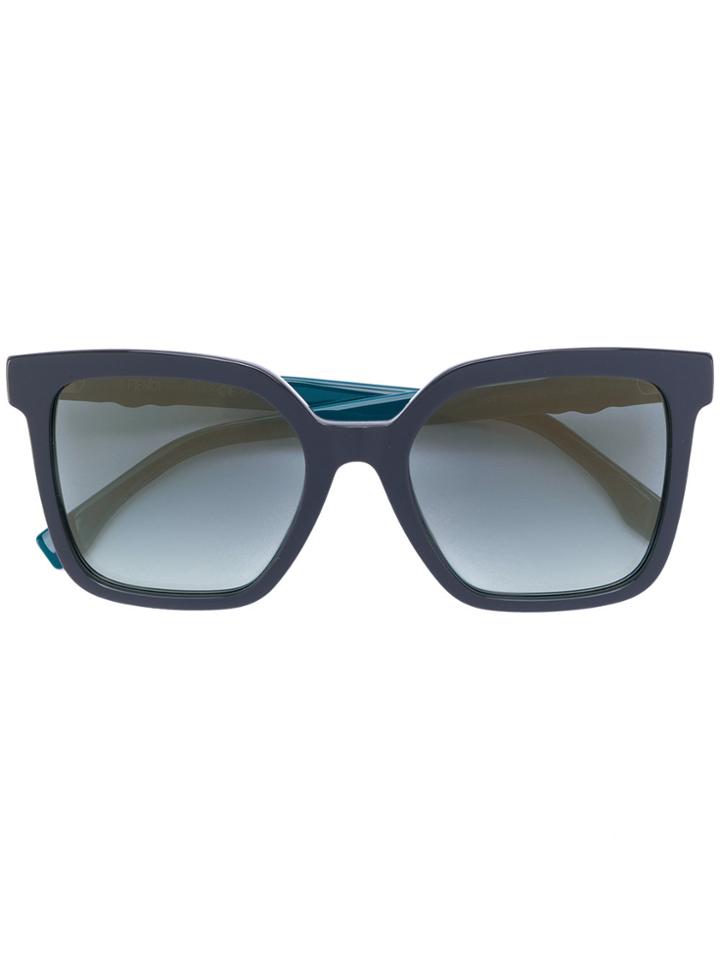 Fendi Eyewear Square-frame Sunglasses - Blue