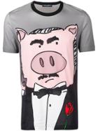 Dolce & Gabbana Sicily Pig T-shirt - Grey