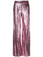 Prabal Gurung Sequin Wide Leg Trousers - Pink & Purple