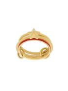 Eshvi Star Triple Finger Ring - Gold
