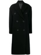 Acne Studios Long Double-breasted Coat - Black