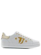 Trussardi Jeans Logo Print Low Top Sneakers - White