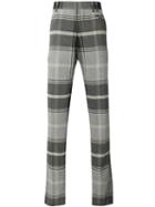 Vivienne Westwood Man Plaid Tailored Trousers, Size: 54, Brown, Viscose/polyamide/spandex/elastane/viscose