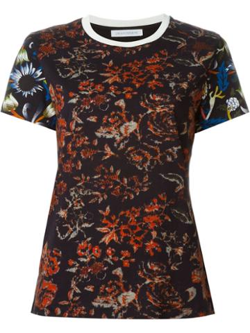 J.w.anderson Floral Print T-shirt, Women's, Size: Medium, Black, Cotton
