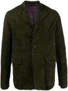 Paul Smith Straight-fit Suede Jacket - Green