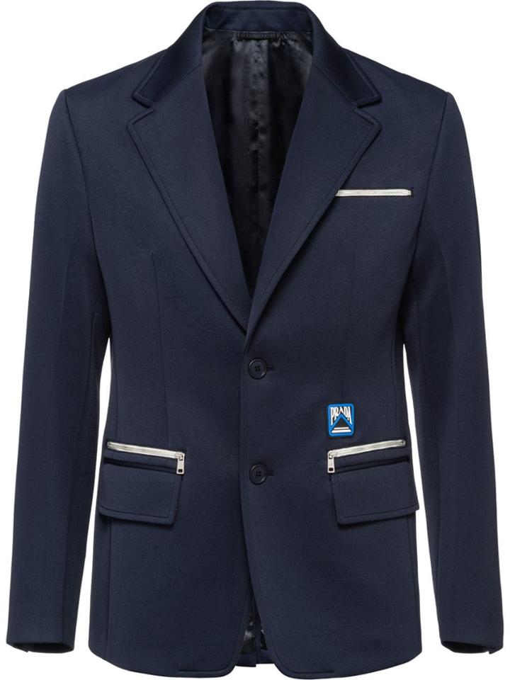 Prada Technical Jersey Jacket - Blue