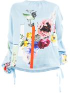 Preen By Thornton Bregazzi Sketchbook Floral Print Blouse - Blue