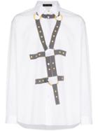 Versace Harness Bond Print Cotton T-shirt - White