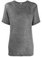 Saint Laurent Short-sleeve Fitted T-shirt - Grey
