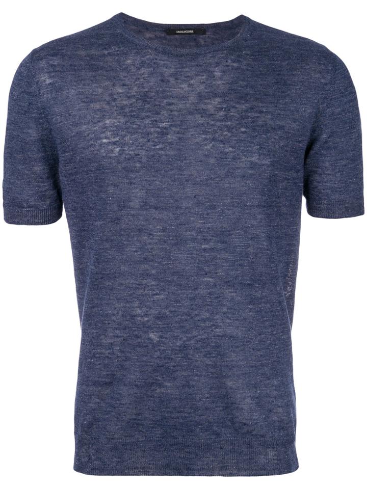 Tagliatore Plain T-shirt - Blue