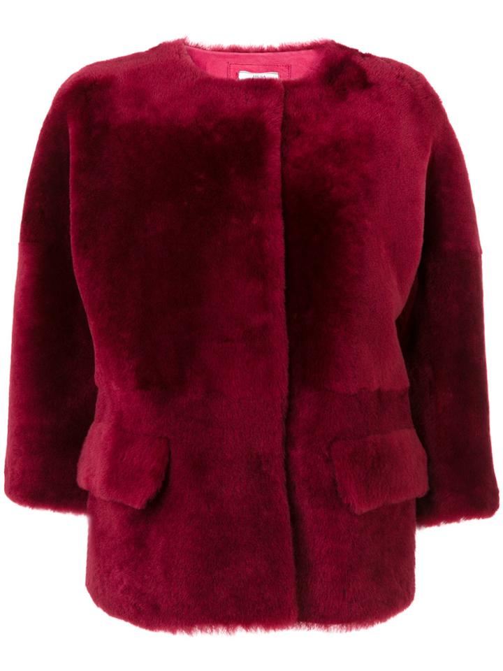 Desa 1972 Shearling Jacket - Red