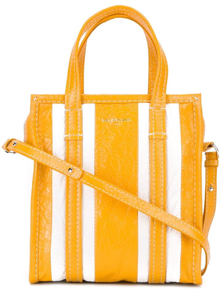 Balenciaga Xs 'bazar' Shopper, Women's, Yellow/orange, Lamb Skin