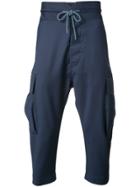Vivienne Westwood Man Drop-crotch Cropped Trousers - Blue