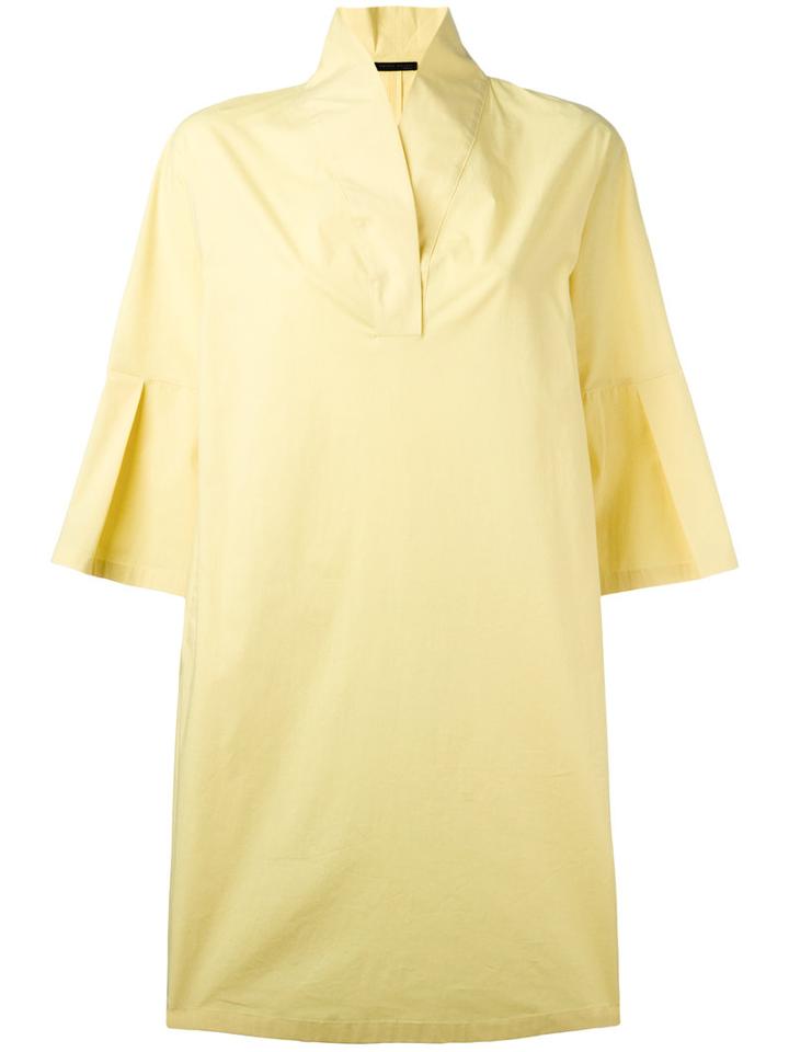 Fabiana Filippi Flared Dress, Women's, Size: 40, Yellow/orange, Cotton/spandex/elastane