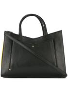 Sara Battaglia Rainbow Accordion Sides Tote - Black