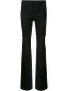 Derek Lam 10 Crosby Flared Trousers, Women's, Size: 12, Black, Cotton/elastodiene