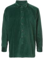 Casey Casey Velvet Classic Shirt - Green