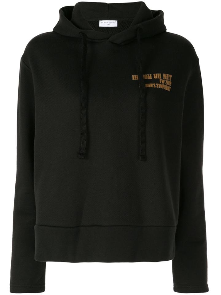 Ih Nom Uh Nit Logo Detail Hoodie - Black