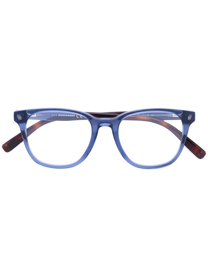 Dsquared2 Eyewear Square Frame Glasses - Blue
