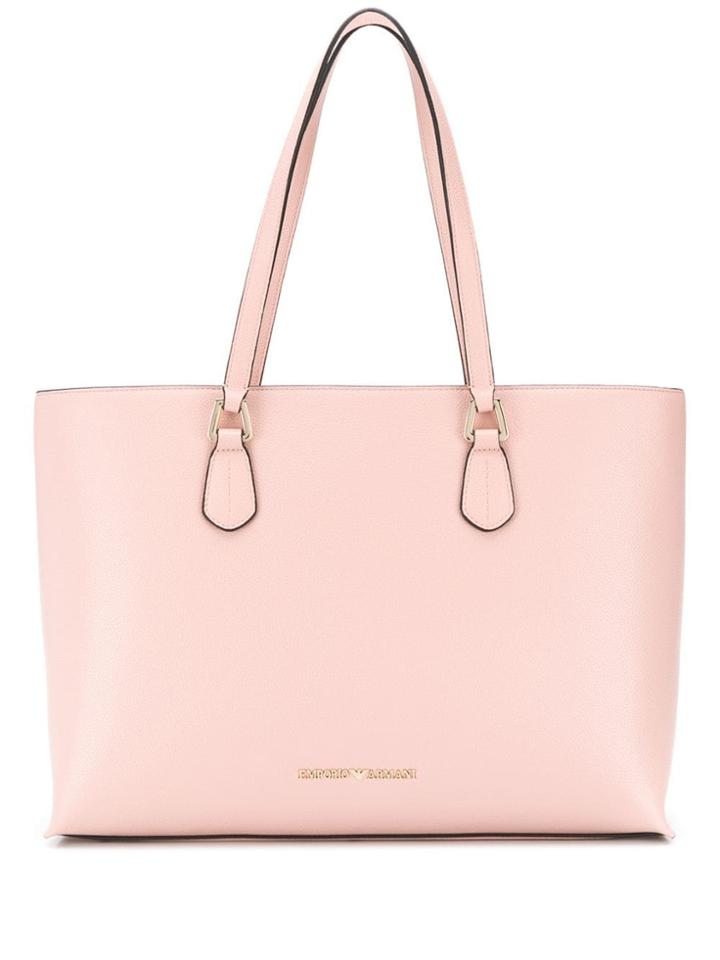 Emporio Armani Logo Shopping Tote - Pink
