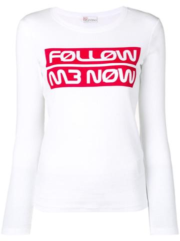 Red Valentino Follow Me Now Top - White