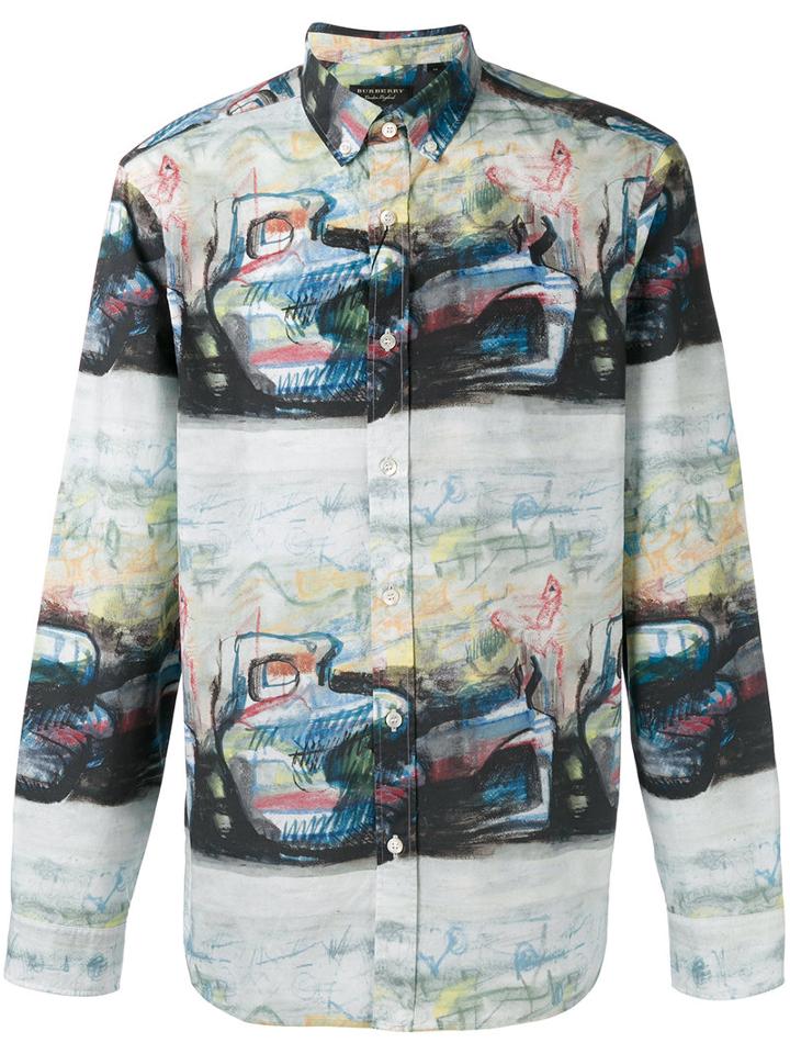 Burberry - Abstract Print Shirt - Men - Cotton - S, Cotton