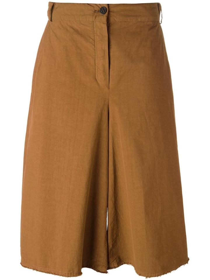 Damir Doma 'pris' Wide Leg Cropped Trousers - Yellow & Orange