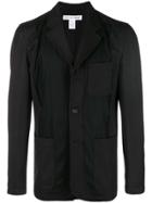 Comme Des Garçons Shirt Notched Collar Jacket - Black