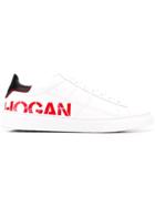 Hogan Logo Print Low-top Sneakers - White