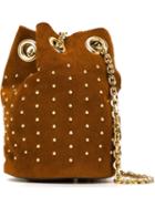 Delphine Delafon Fringed Studded Bucket Shoulder Bag