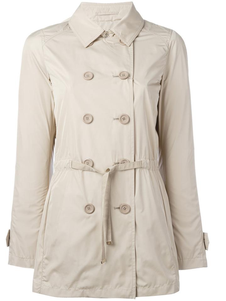 Herno Belted Trench Coat, Women's, Size: 44, Nude/neutrals, Polyester/cotton/acetate