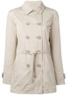 Herno Belted Trench Coat, Women's, Size: 44, Nude/neutrals, Polyester/cotton/acetate