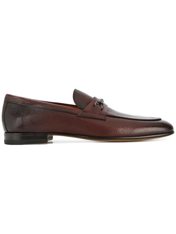 Santoni Horsebit Loafers - Brown