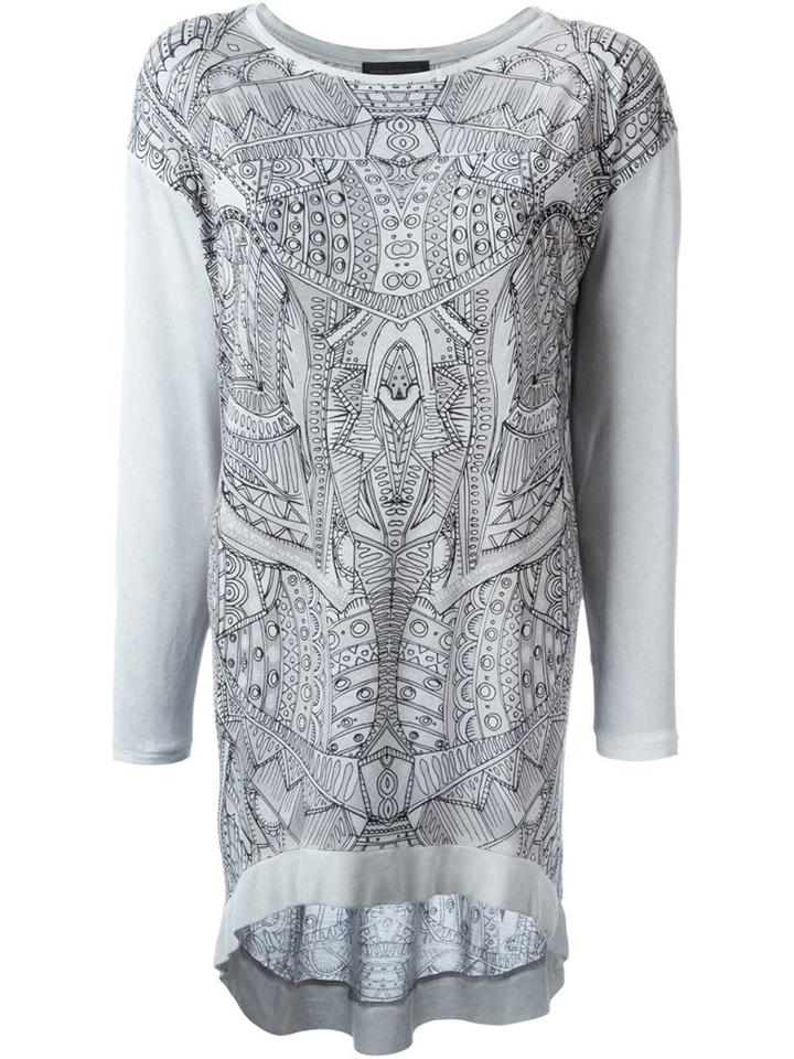 Diesel Black Gold Printed Curved Hem Sweater