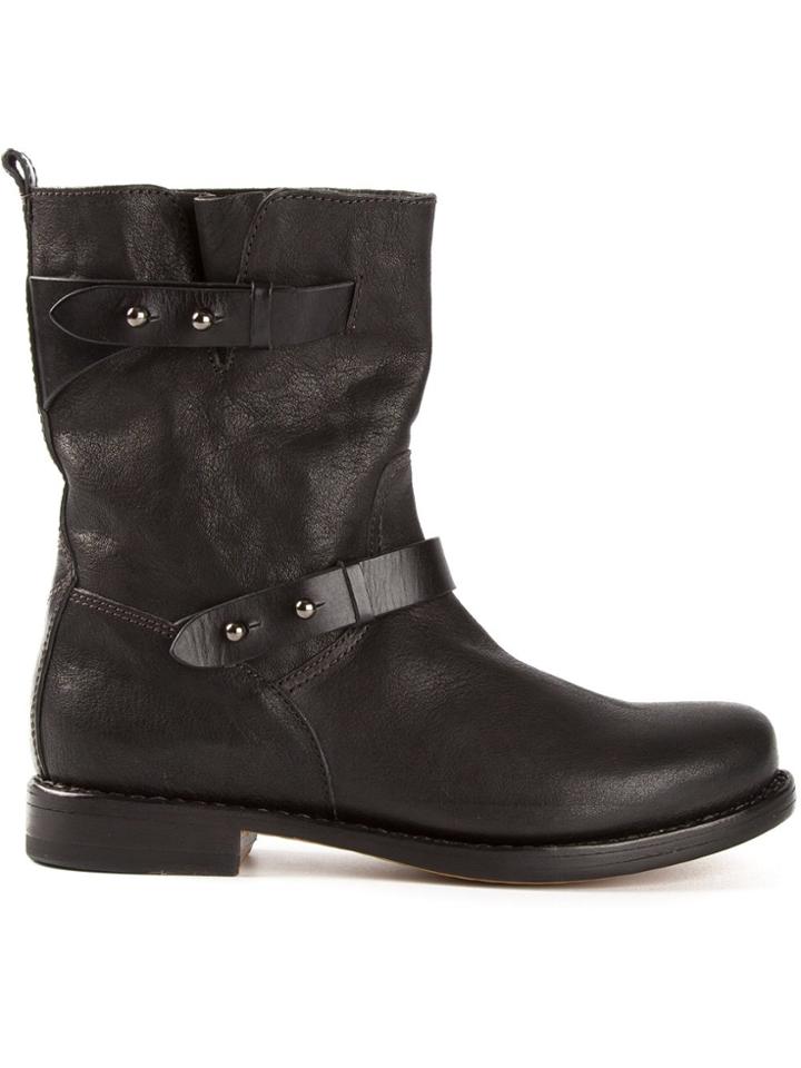 Rag & Bone Biker Boots - Black