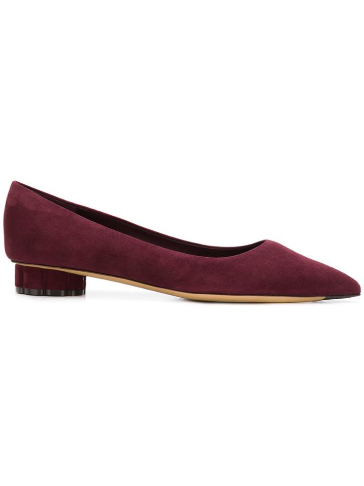 Salvatore Ferragamo Ballerina Pumps - Red