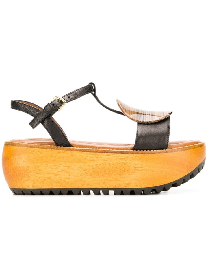 Marni Resin Platform Sandals - Black