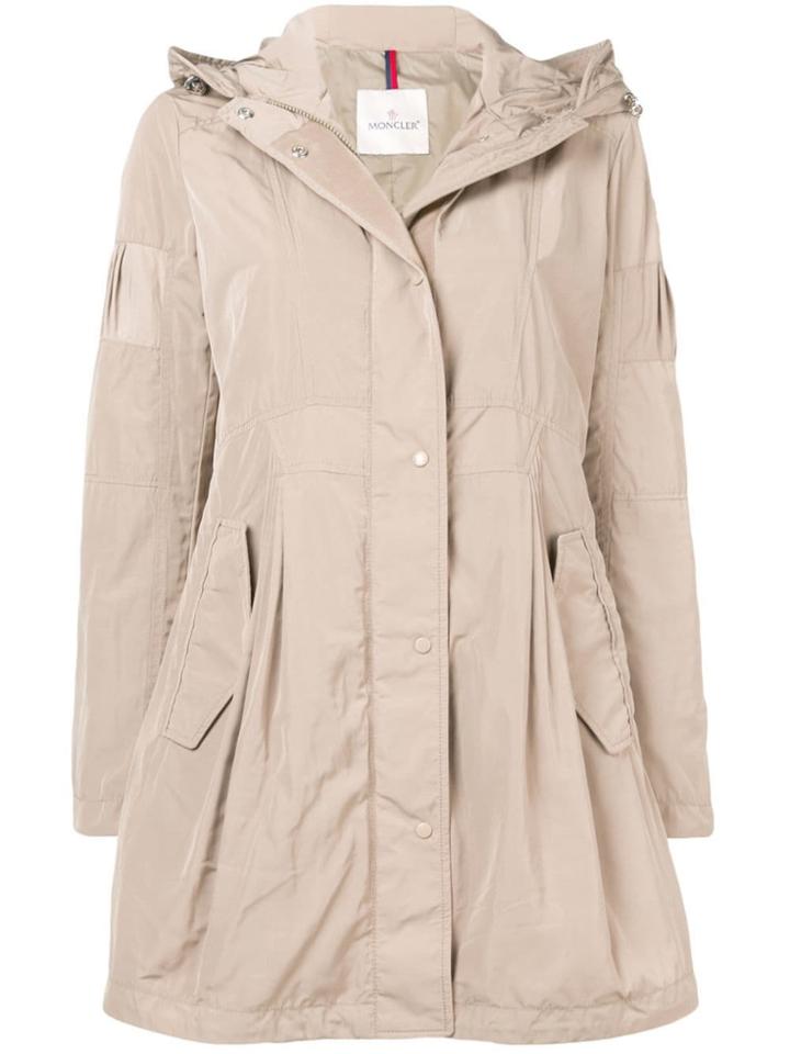 Moncler Hooded Coat - Neutrals